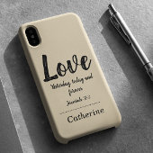 Bibelverse Beige iPhone 16 Hülle