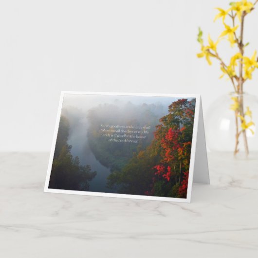 Bibelverse Beileid Faltkarte Karte (Gelbe Blume)