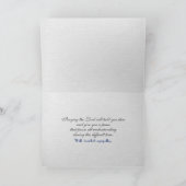 Bibelverse-Beileid für die Alpen Karte (Innenseite)