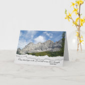 Bibelverse-Beileid für die Alpen Karte (Gelbe Blume)