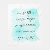 Bibelverse Blue Splash Fleece Blanket (Vorderseite)