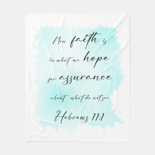 Bibelverse Blue Splash Fleece Blanket (Vorderseite)