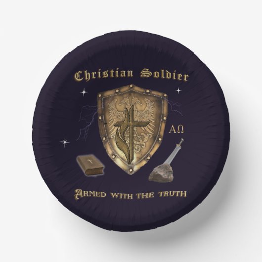 Bibelverse Christlich Pappteller (Vorderseite)