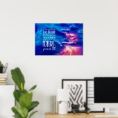 Bibelverse Christliche Bibel Bibelangebot Poster (Heimbüro)