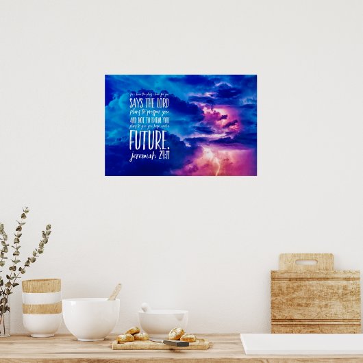 Bibelverse Christliche Bibel Bibelangebot Poster (Küche)