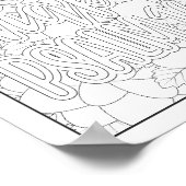 Bibelverse/Christliche Erwachsenenfärbung Poster (Ecke)