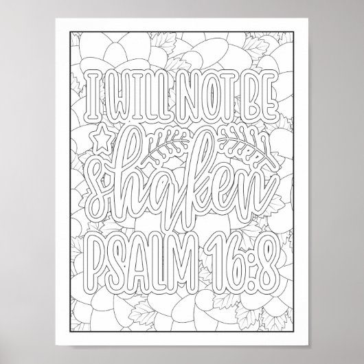 Bibelverse/Christliche Erwachsenenfärbung Poster (Vorne)