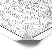 Bibelverse/Christliche Erwachsenenfärbung Poster (Ecke)