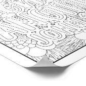 Bibelverse/Christliche Erwachsenenfärbung Poster (Ecke)