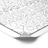 Bibelverse/Christliche Erwachsenenfärbung Poster (Ecke)