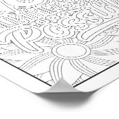 Bibelverse/Christliche Erwachsenenfärbung Poster (Ecke)