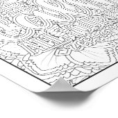 Bibelverse/Christliche Erwachsenenfärbung Poster (Ecke)