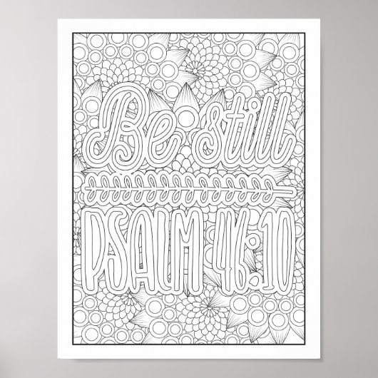 Bibelverse/Christliche Erwachsenenfärbung Poster (Vorne)