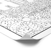 Bibelverse/Christliche Erwachsenenfärbung Poster (Ecke)