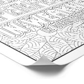 Bibelverse/Christliche Erwachsenenfärbung Poster (Ecke)