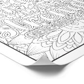 Bibelverse/Christliche Erwachsenenfärbung Poster (Ecke)