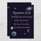 Bibelverse Dankeskarte (Vorne/Hinten)