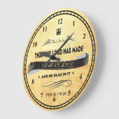 Bibelverse, Das ist der Tag Große Wanduhr (Winkel)