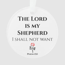 Bibelverse, Der Herr ist mein Hirte, Psalm 23 Ornament