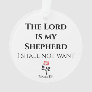 Bibelverse, Der Herr ist mein Hirte, Psalm 23 Ornament
