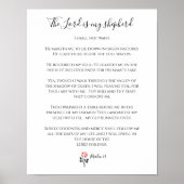 Bibelverse, Der Herr ist mein Hirte, Psalm 23 Poster (Vorne)