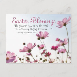 Bibelverse "Die Blume erscheinen" des Ostersegens Feiertagspostkarte