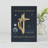 Bibelverse Einladung (Stehend Vorderseite)