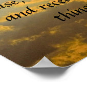 Bibelverse Erinnerung Philippianer 4:6-9" Poster (Ecke)