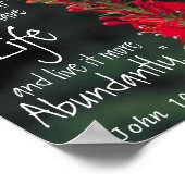 Bibelverse-Ermutigung John 10:10 Poster (Ecke)