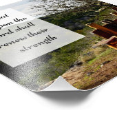 Bibelverse Ermutigung Schrift Landschaftlich Fotodruck (Ecke)