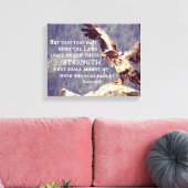 Bibelverse: Erneuerbare Kraft, Flügel als Adler Leinwanddruck (Insitu (Wohnzimmer))