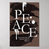 Bibelverse - FRIEDEN, mit dem ich Verlassen habe - Poster (Vorne)