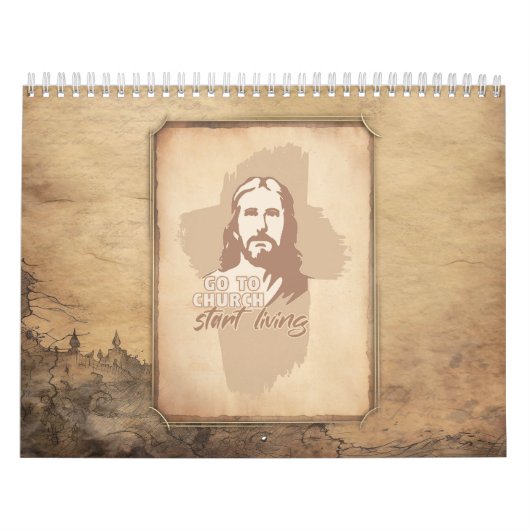 Bibelverse für jeden Monat. Jesus Christus Christl Kalender (Titelbild)