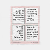 Bibelverse für Kinder, maßgeschneidert Fleecedecke (Vorderseite)