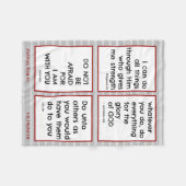 Bibelverse für Kinder, maßgeschneidert Fleecedecke (Vorderseite (Horizontal))