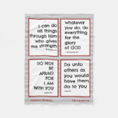 Bibelverse für Kinder, maßgeschneidert Fleecedecke (Vorderseite)