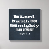 Bibelverse für Männer Leinwanddruck (Vorderseite)