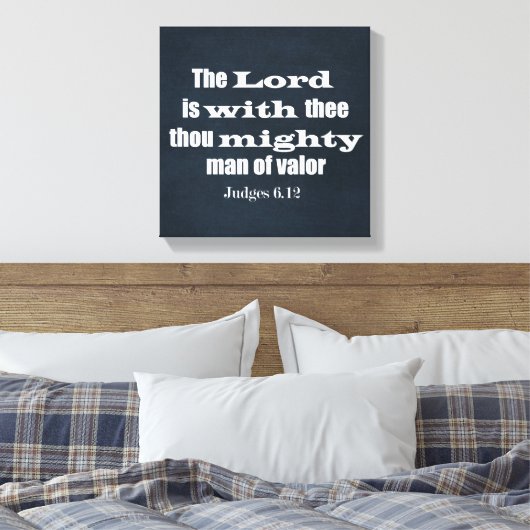 Bibelverse für Männer Leinwanddruck (Insitu (Schlafzimmer))