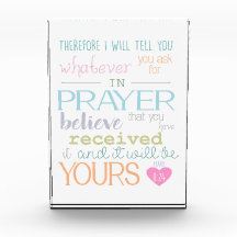 Bibelverse Gebet & Glaube Christliche Pastellfarbe