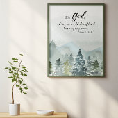 Bibelverse Gebirgsschrift Poster