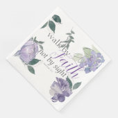 Bibelverse gehen durch Glauben, nicht aus Sicht Serviette (Ecke)