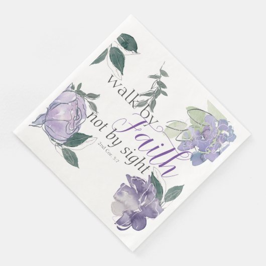 Bibelverse gehen durch Glauben, nicht aus Sicht Serviette (Ecke)