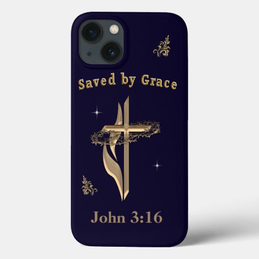 Bibelverse gerettet von Grace Case-Mate iPhone Hülle (Rückseite)