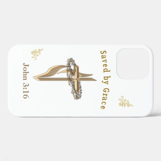 Bibelverse gerettet von Grace Case-Mate iPhone Hülle (Rückseite (Horizontal))