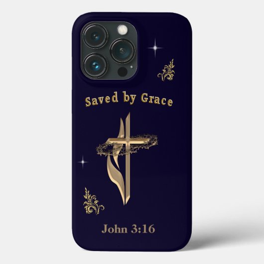 Bibelverse gerettet von Grace Case-Mate iPhone Hülle (Rückseite)