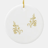 Bibelverse gerettet von Grace Keramik Ornament (Hinten)