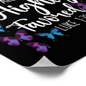 Bibelverse Gesegnet und stark begünstigt Luke 1:28 Poster (Ecke)