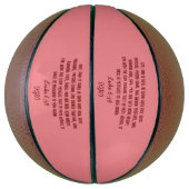 Bibelverse gibt Luke 6:38 (KJV) Valentinstag Basketball (Vertikal)