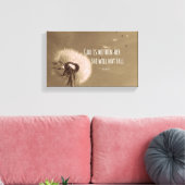 Bibelverse: Gott ist in ihr, sie wird nicht fallen Leinwanddruck (Insitu (Wohnzimmer))