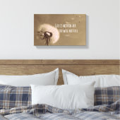 Bibelverse: Gott ist in ihr, sie wird nicht fallen Leinwanddruck (Insitu (Schlafzimmer))